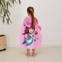 Полотенце-пончо детское махровое Крошка Я "Русалочка", 60*120см, 100% хлопок, 300гр/м2 Полотенце-пончо детское махровое Крошка Я "Русалочка", 60*120см, 100% хлопок, 300гр/м2