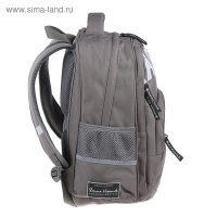 Рюкзак школьный Bruno Visconti, 40 х 30 х 16 см, эргономичная спинка, &laquo;Хип-Хоп&raquo;, тёмно-серый