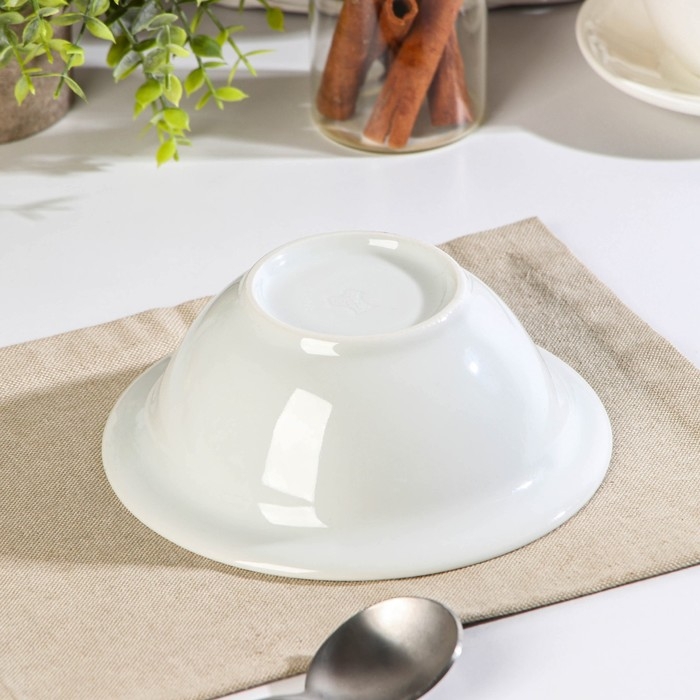 Тарелка фарфоровая &laquo;Прованс&raquo;, 550 мл, d=17 см, цвет белый