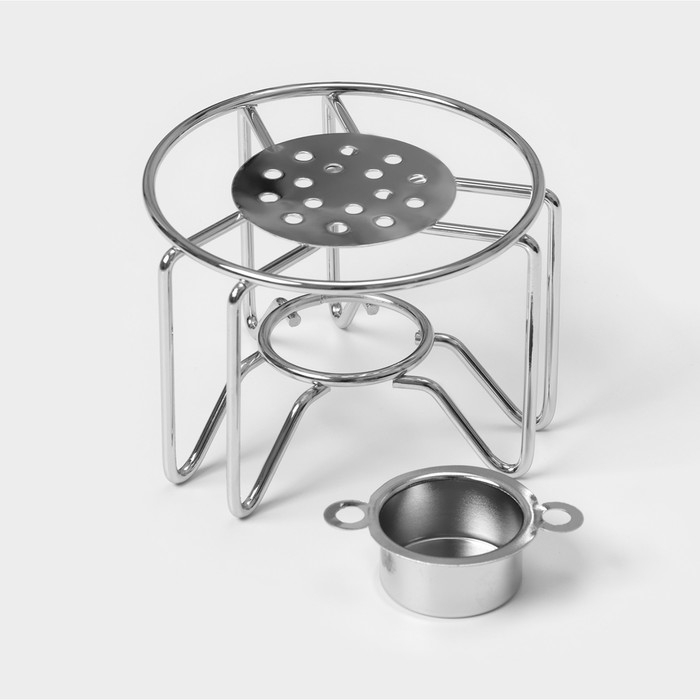 Подставка для чайника со свечкой Доляна &laquo;Романтика&raquo;, 11,5&times;11,5&times;9 см