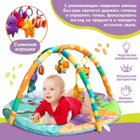 Развивающий коврик с дугами «Филин», 108х103 см. Развивающий коврик с дугами «Филин», 108х103 см.