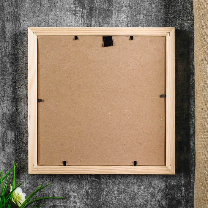 Фоторамка с 20 20х20 см, белое дерево Фоторамка с 20 20х20 см, белое дерево