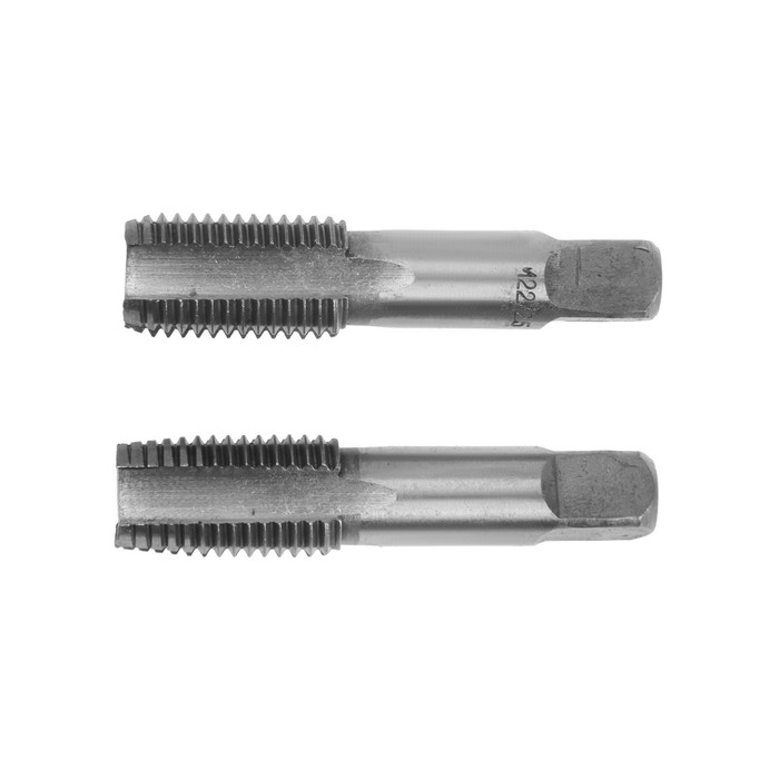 Метчики метрические ручные ТУНДРА, М22 х 2.5 мм, комплект из 2 шт. Метчики метрические ручные ТУНДРА, М22 х 2.5 мм, комплект из 2 шт.