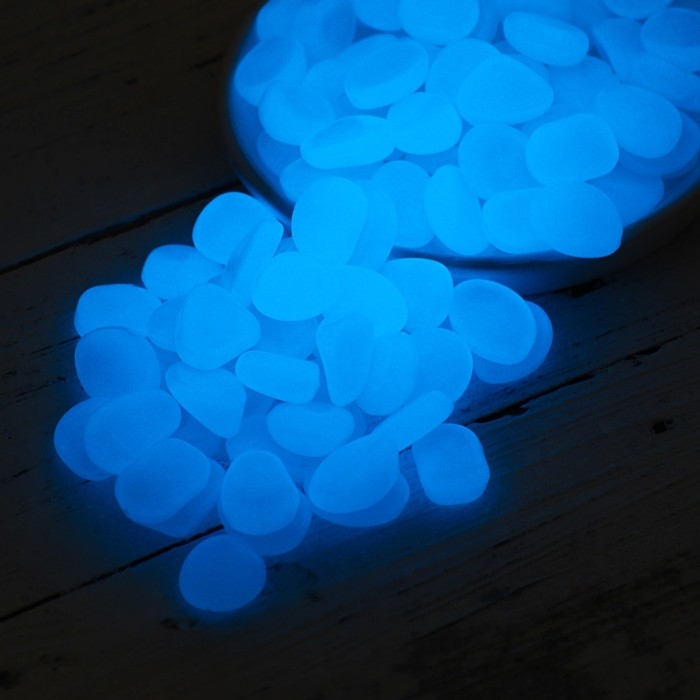 Декоративные камни для аквариума, светящиеся, 20 мм, 200 г, белые Декоративные камни для аквариума, светящиеся, 20 мм, 200 г, белые