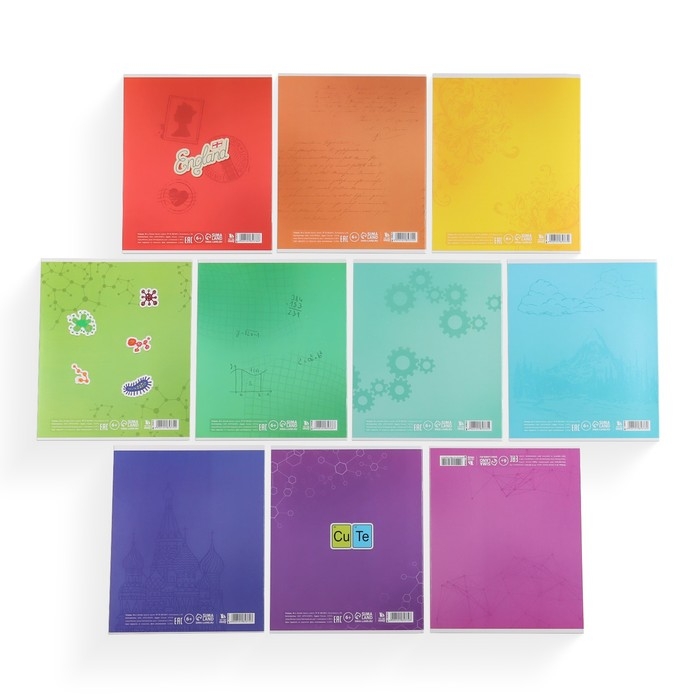 Набор тетрадей 36 листов, 10 предметов, внутренний блок №1 &laquo;1 сентября: Исторические личности&raquo;