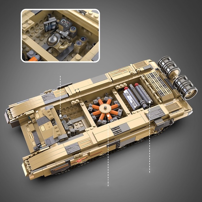 Конструктор Техно &laquo;Танк&raquo;, 1722 детали