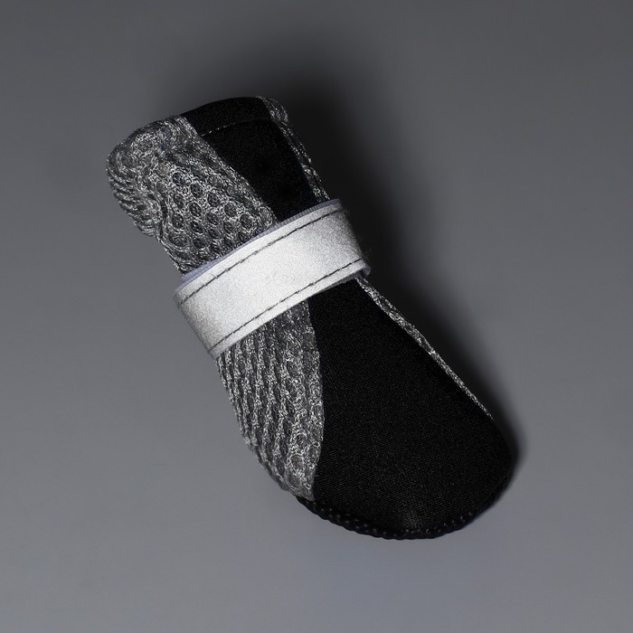 Ботинки для собак Ботинки для собак "Комфорт +", размер M (4, 5 х 3, 6 см), серо-чёрные