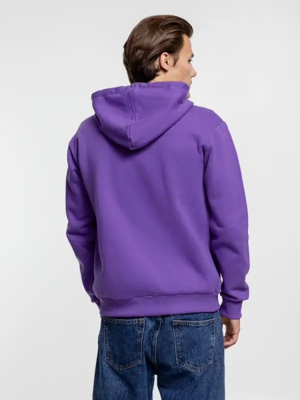 Толстовка на молнии с капюшоном Siverga Heavy, фиолетовая, размер XXL Толстовка на молнии с капюшоном Siverga Heavy, фиолетовая, размер XXL