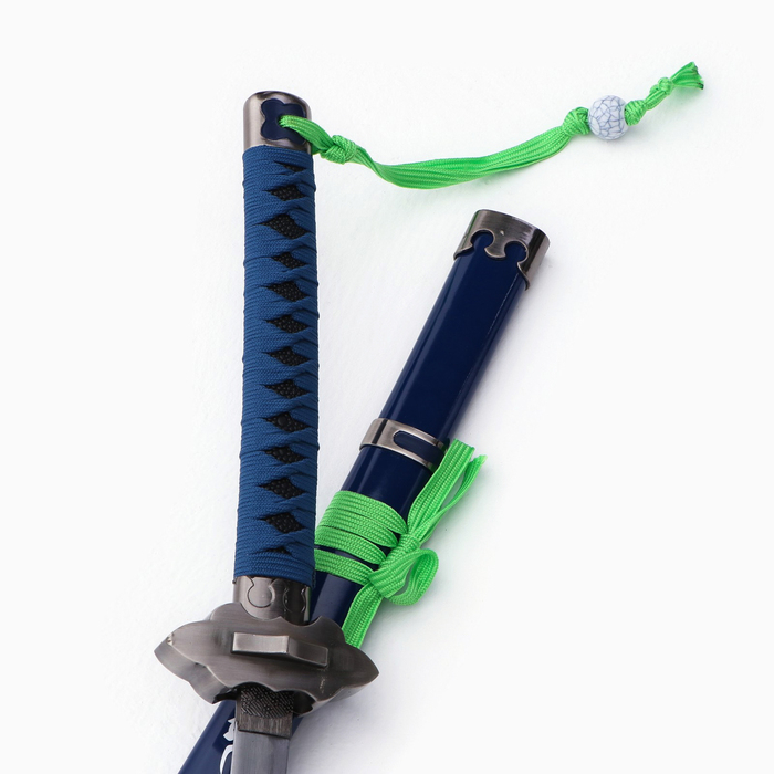 Сувенирное оружие Сувенирное оружие "Катана Рин" 106 см, клинок 68 см, синяя, на подставке