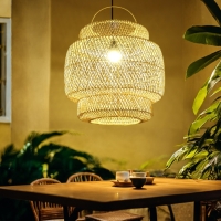 Светильник потолочный из ротанга "Герман" 1х120Вт, Е27, 50х50х50 см Светильник потолочный из ротанга "Герман" 1х120Вт, Е27, 50х50х50 см