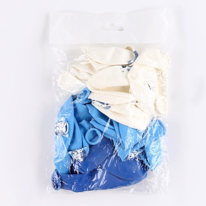 Воздушный шар латексный 12" &laquo;Зимний дракон&raquo;, 5 шт.