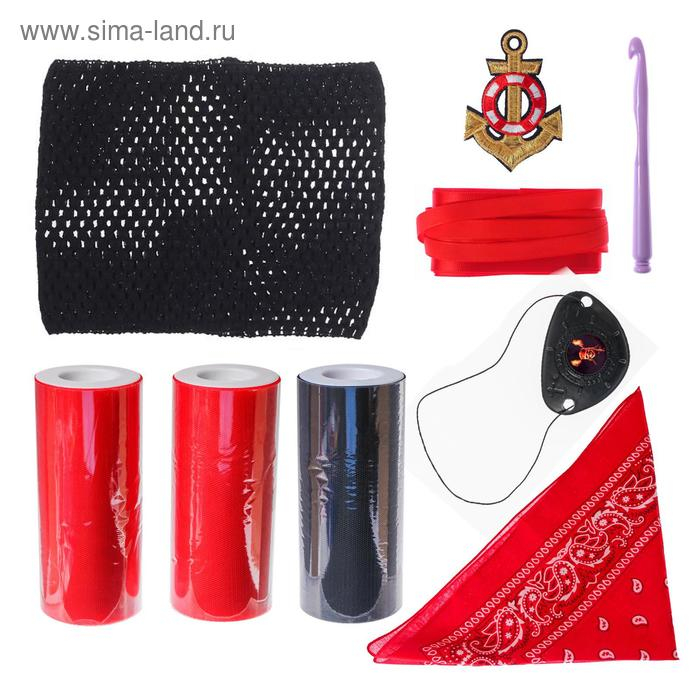 Карнавальный костюм &laquo;Пиратка&raquo;, сделай сам, корсет, ленты, брошки, аксессуары