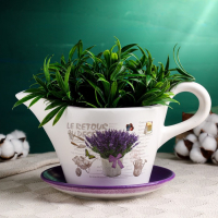 Горшок в форме кувшина "Моника" лаванда, 29х17х13см Горшок в форме кувшина "Моника" лаванда, 29х17х13см