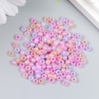 Бисер стекло 6/0 "Сиренево-розовый меланж" 10 гр Бисер стекло 6/0 "Сиренево-розовый меланж" 10 гр