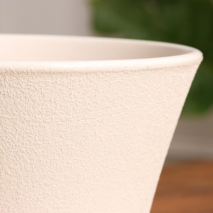 Горшок цветочный "Мессина" белый 1,4 л