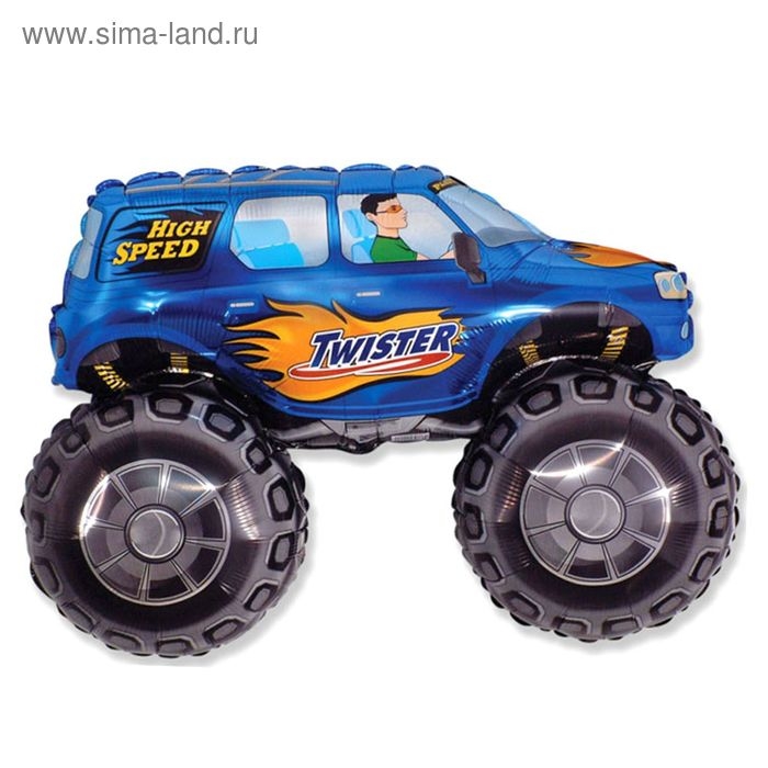 Шар фольгированный 38" &laquo;Внедорожник&raquo;, цвет синий