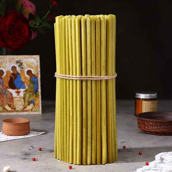 Свечи церковные медовые №30, упаковка 2кг, парафин + медовое масло Свечи церковные медовые №30, упаковка 2кг, парафин + медовое масло