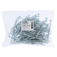 Саморезы универсальные ТУНДРА krep 5.0x80 мм, цинк, 100 шт. Саморезы универсальные ТУНДРА krep 5.0x80 мм, цинк, 100 шт.