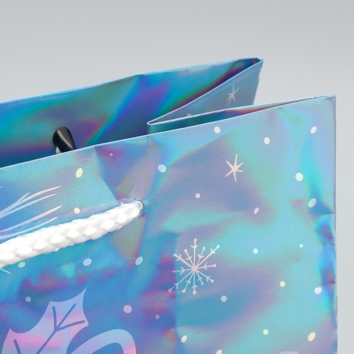 Пакет голографический «Морозко», ML 23 х 27 х 11.5 см, Новый год Пакет голографический «Морозко», ML 23 х 27 х 11.5 см, Новый год