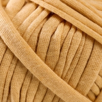 Пряжа трикотажная 100% хлопок "Лентино mini" 100 гр 40 м цвет 23 песок