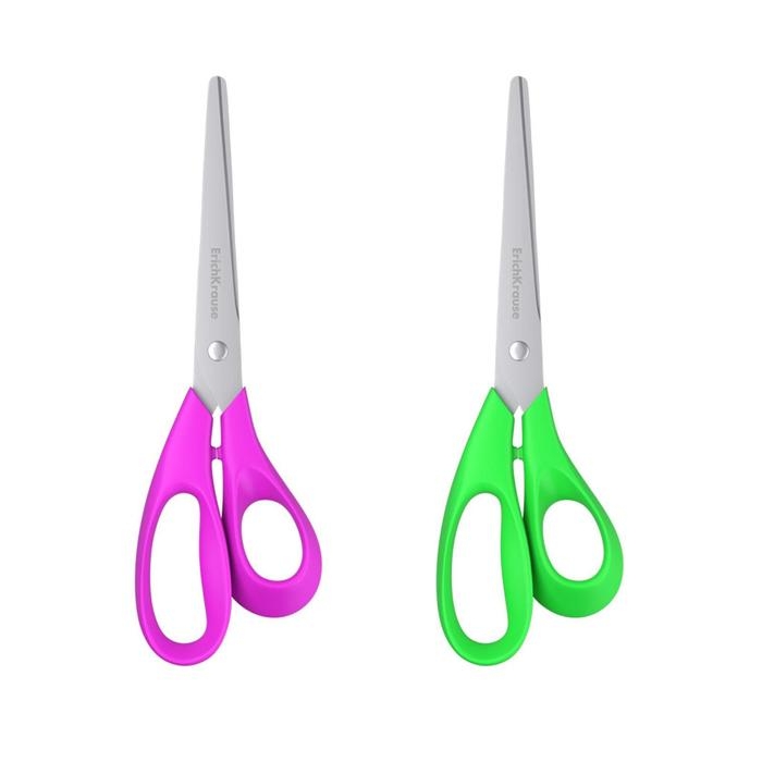 Ножницы ErichKrause Dynamic, 16 см, лезвия из нержавеющей стали, ударопрочный пластик, европодвес, МИКС Ножницы ErichKrause Dynamic, 16 см, лезвия из нержавеющей стали, ударопрочный пластик, европодвес, МИКС