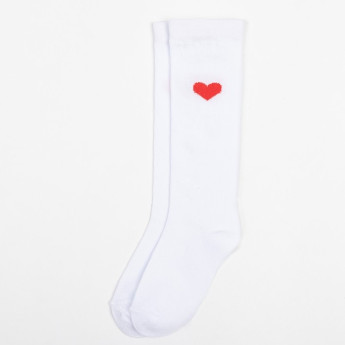 Гольфы детские KAFTAN «Сердечко», 18-20 см, цвет белый Гольфы детские KAFTAN «Сердечко», 18-20 см, цвет белый