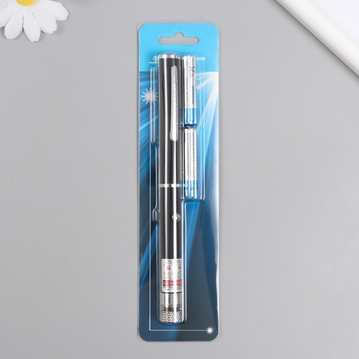 Указка лазерная 1 насадка от 2 х ААА 5х20 см Указка лазерная 1 насадка от 2 х ААА 5х20 см