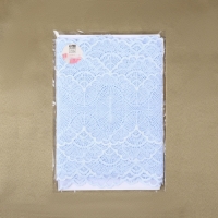 Кружевная эластичная ткань, 180 мм &times; 2,7 &plusmn; 0,5 м, цвет небесно-голубой