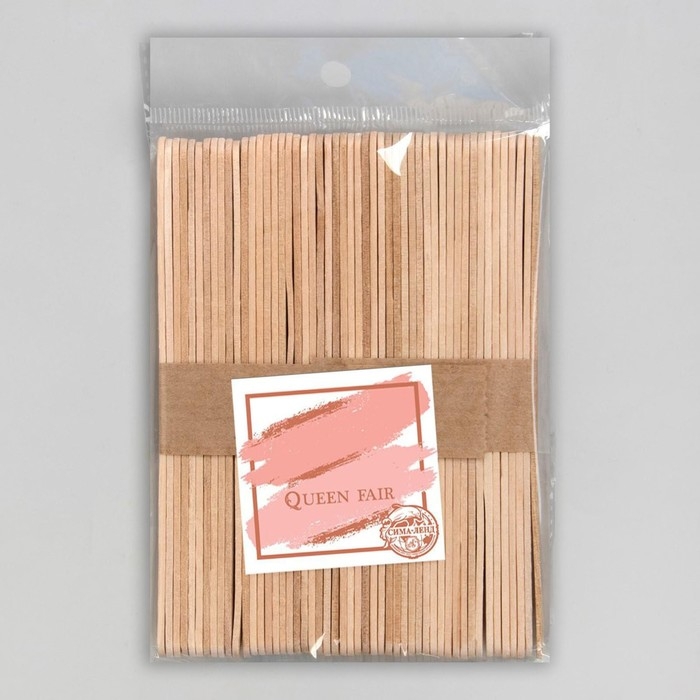 Шпатели для депиляции, деревянные, 14 &times; 1 см, 50 шт