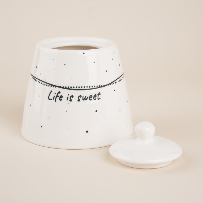 Сахарница фарфоровая SL Home «Милый дом», 180 мл, 9×7 см, цвет белый Сахарница фарфоровая SL Home «Милый дом», 180 мл, 9×7 см, цвет белый