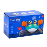 Каталка музыкальная &laquo;Краб&raquo;, свет, звук, цвет бирюзовый