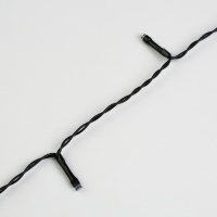 Гирлянда &laquo;Нить&raquo; 5 м, IP44, тёмная нить, 50 LED, свечение жёлтое/аквамарин, 2 режима, солнечная батарея