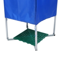 Душ дачный, 80 &times; 80 &times; 250 см, тент, бак пластиковый, 55 л, с ЭВН