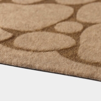 Коврик придверный Доляна &laquo;Камни&raquo;, без окантовки, 38&times;58 см, цвет бежевый