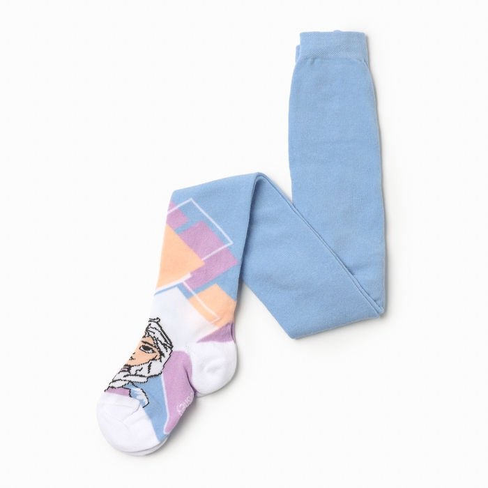 Колготки детские &laquo;Эльза&raquo;, Холодное сердце, рост 92-98 см, цвет голубой