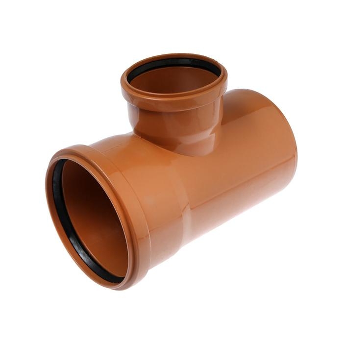 Тройник канализационный FLEXTRON, наружный, d=160х110, 90&deg;