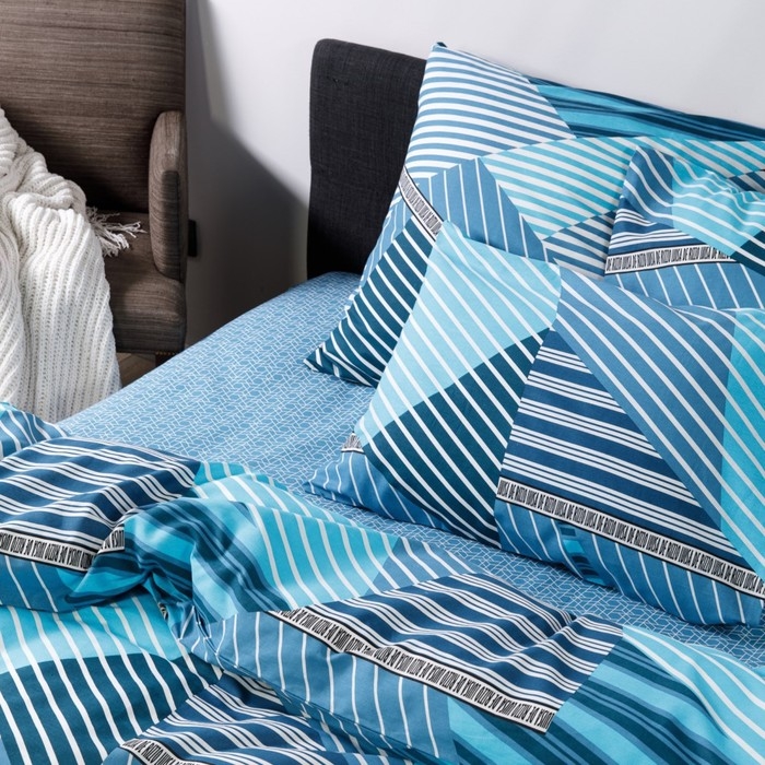 Постельное бельё 2сп Luisa de Rizzo Страйп 175х215, 180х215, 70х70см 2шт, бязь 120г/м , хлопок 100% Постельное бельё 2сп Luisa de Rizzo Страйп 175х215, 180х215, 70х70см 2шт, бязь 120г/м , хлопок 100%