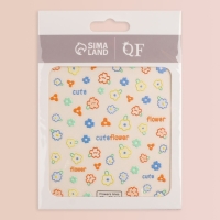 Наклейки для ногтей &laquo;Cute flowers&raquo;, объёмные, разноцветные
