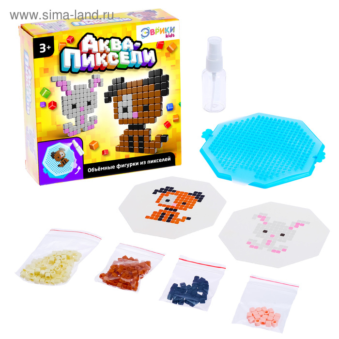 Аквапиксели «Зверята», 200 деталей Аквапиксели «Зверята», 200 деталей