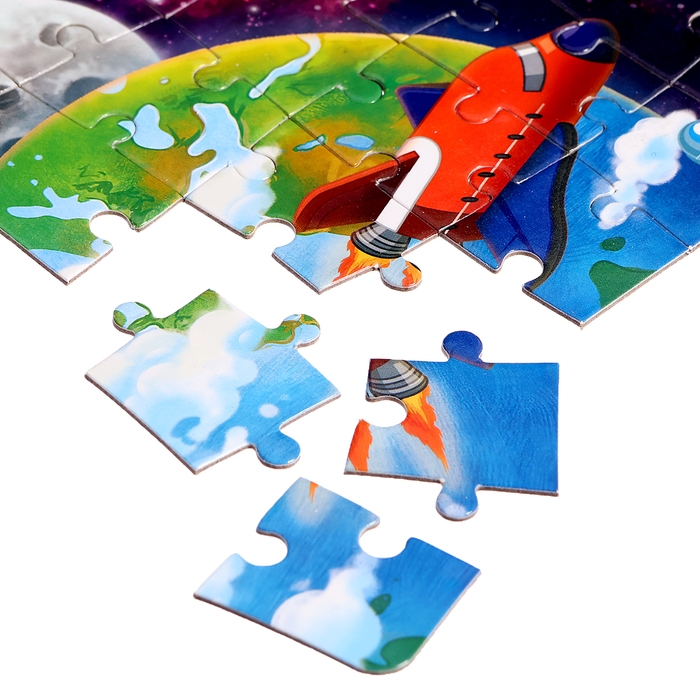 Пазл в термостакане &laquo;Космическая история&raquo;, 54 детали, 250 мл