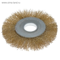 Щетка металлическая для УШМ ЛОМ, плоская, посадка 22 мм, 100 мм