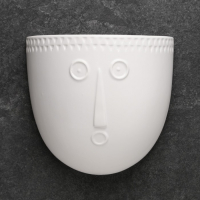 Кашпо подвесное "Силуэт" белое, 17х7см