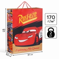 Пакет подарочный крафт, 40х31х11.5 см, Тачки Пакет подарочный крафт, 40х31х11.5 см, Тачки