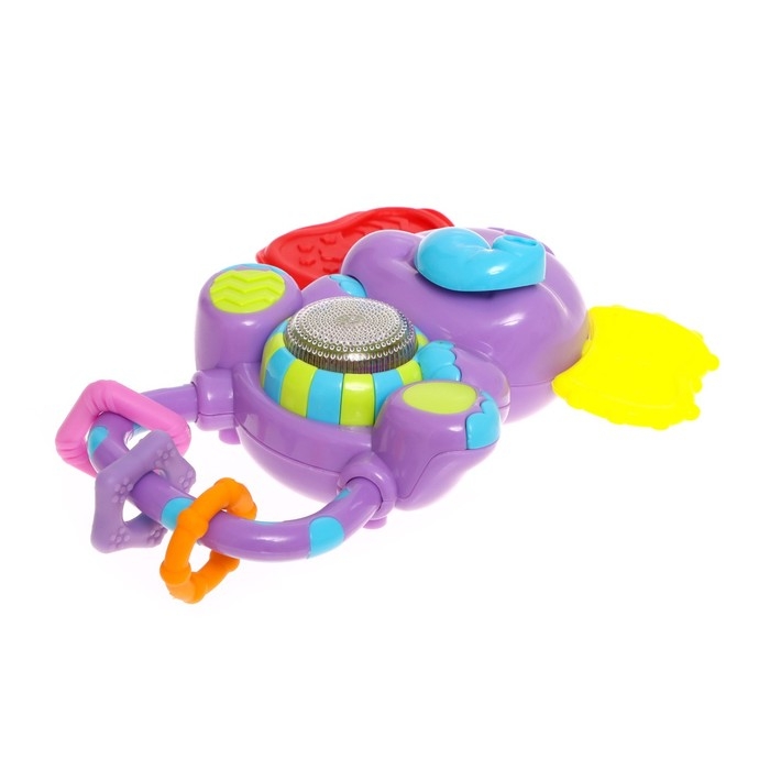 Музыкальная погремушка, звук, свет, цвета МИКС