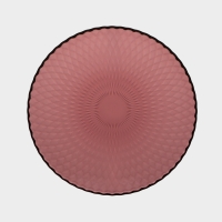 Тарелка десертная стеклянная &laquo;Идиллия&raquo;, d=19 см, цвет лиловый