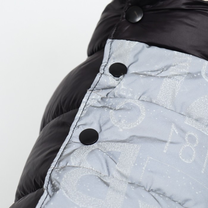 Комбинезон "Ультра" светоотражающий, размер 8 (ДС 19 см, ОГ 30, ОГ 22 см), чёрный