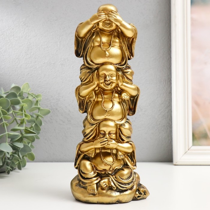 Сувенир полистоун Сувенир полистоун "Три Хотея. Пирамидка" 26х10,8х8,5 см