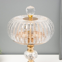 Настольная лампа сенсорная "Ренди" LED 3Вт 3000-6000К USB АКБ диммер золото 15,5х15,5х30 см   102220