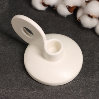 Подсвечник "Лео" белый глянец, 8х13х10см Подсвечник "Лео" белый глянец, 8х13х10см