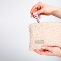 Косметичка на молнии, TEXTURA, цвет бежевый Косметичка на молнии, TEXTURA, цвет бежевый